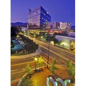  Nighttime Look at Downtown, Boise, Idaho Photographic 
