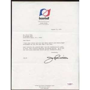  Joe Reichler Signed Typed 1973 Letter Jsa Coa Sports 