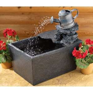  Slate Pond Watering Can Fountain