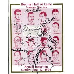   Autographed/Hand Signed Boxing Hall of Fame Program