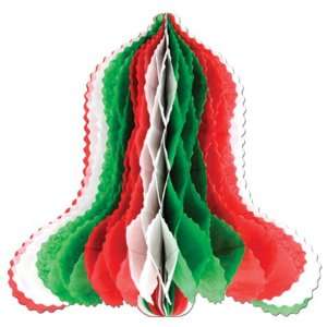  Tissue Bell (red, white, green) Party Accessory (1 count 