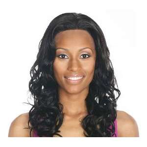 Janet Collection Synthetic Lace Front & Rear Wig Black Pearl Vannessa 