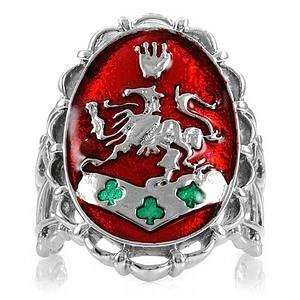  Emitations Leslies Fantasy Crest Hair Cuff, Red, 1 ea 