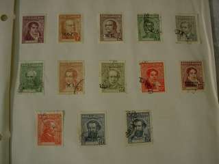 1940s Lot of 62 ARGENTINA STAMPS Ganaderia / Roosevelt, Airmail 