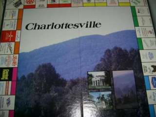 Charlottesville Virginia Business Money Board Game RARE  