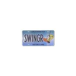 Tweety Bird SWINGR License Plate