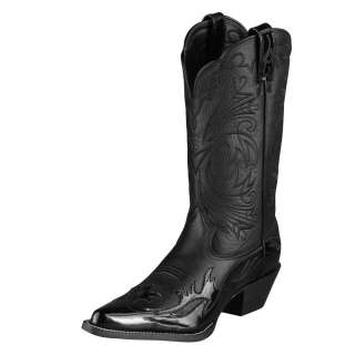 Ariat Western Boots Womens Heritage J Toe Black Deertan 10001063 
