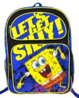 LICENSED SpongeBob School Backpack 16 Large GET SILLY  