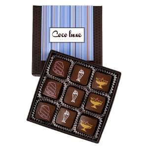 Coco luxe Chocolate Truffles, 9 pc.  Grocery & Gourmet 