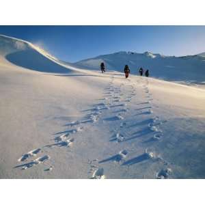  Hiking Across the Snow Swept Volcanic Landscape of Iceland 