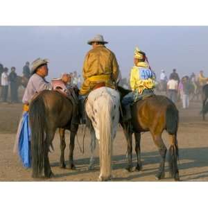 Horse Riders Before Race, Naadam Festival, Oulaan Bator (Ulaan Baatar 