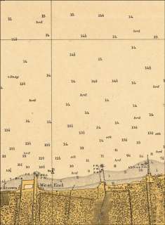 1918 LAKE PONTCHARTRAIN NEW ORLEANS NAUTICAL CHART MAP  