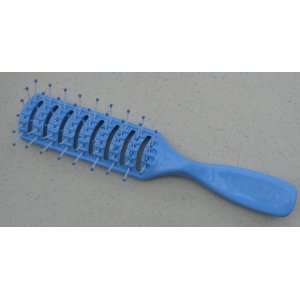  Baby Blue Crescent Shaped Vent Hair Brush with Ball tip 