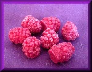 Wax Large Raspberries (scented), Fake Food Fruit, 8 oz  