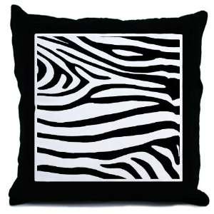  Black and White Zebra Striped Pillow Zebra Throw Pillow by 