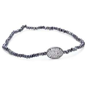  Mary Louise Blue Pyrite Oxidized Pave Bracelet Jewelry