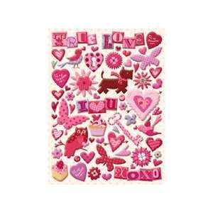  K & Company Sweet Talk Pillow Stickers   Lots Of Love 