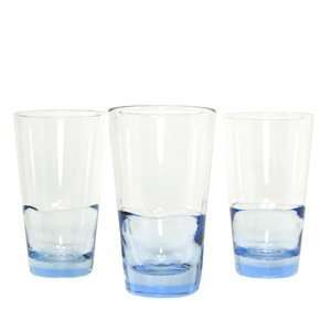  Glacier Tumbler Glasses, Hand blown from Thailand, Set of 