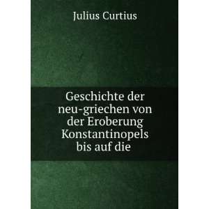   von der Eroberung Konstantinopels bis auf die . Julius Curtius Books