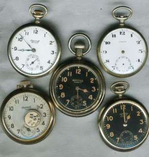Antique VTG Pocket Watch Cases Movements Dials Parts Lot Steampunk 