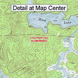 USGS Topographic Quadrangle Map   Long Island Lake, Minnesota (Folded 