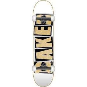 Baker Brand Logo Wood Complete Skateboard   8.0 w/Essential Trucks