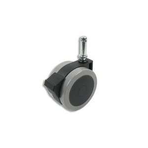 Cool Casters   Tech Line Chair Caster, Black with Grey Tread, Friction 