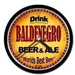 BALDENEGRO beer and ale wall clock 