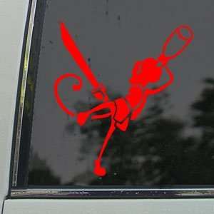  Ninja Monkey Drunk Red Decal Car Truck Window Red Sticker 