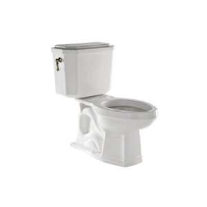 Rohl Deco Elongated Close Coupled Water Closet Toilet W/ Metal Lever U 