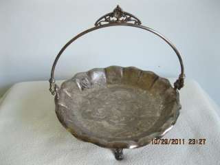 Exquisite Victorian Silverplate Basket. James W. Tufts. 1890s  