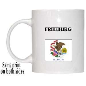    US State Flag   FREEBURG, Illinois (IL) Mug 