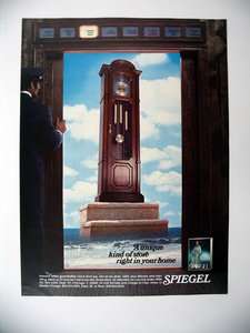 Spiegel Howard Miller Grandfather Clock 1978 print Ad  
