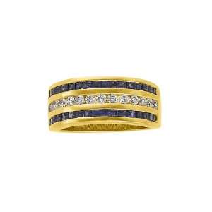   with 1 1/3 ct. Sapphire Bridal Anniversary Band Katarina Jewelry