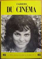 CAHIERS DU CINEMA # 102 (1959) CATHERINE ROUVEL COVER  