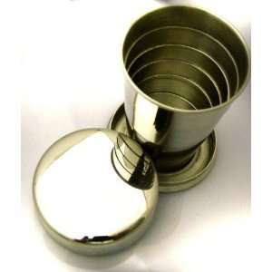  Thepresentstore 3Oz Collapsible Drinking Cup In Leather 