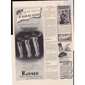 Kayser Gloves Hosiery Underwear Buy War Bonds 1942 Original Vintage 