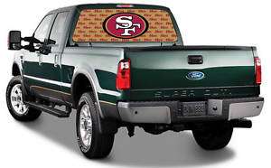 San Francisco 49ers By IGX  NFL Truck Rear Window Decal  