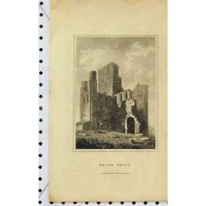  Kelso Abbey View Scotland 1805 Ruins Buildings Print