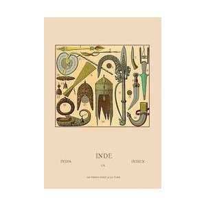  Indian Cultural Objects 12x18 Giclee on canvas