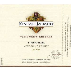  Kendall Jackson Vintners Reserve Zinfandel 2009 Grocery 
