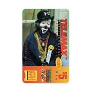  Collectible Phone Card $5. Clowns   Tony the Clown 