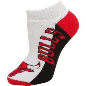  NBA Chicago Bulls Ladies White Tri Color Ankle Socks 