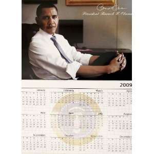  Barack Obama Signature   2009 Calendar