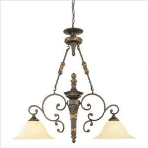     M2652 40   Reed and Ribbon Island Pendant in Burnished Umber