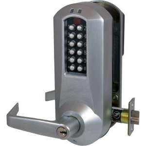   Plex 5010 Lever Electronic Push Button Lock Key Bypass Rim Exit Device