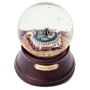  Turner Field Musical Water Globe with Wood Base Sports 