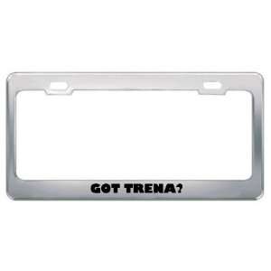  Got Trena? Girl Name Metal License Plate Frame Holder 