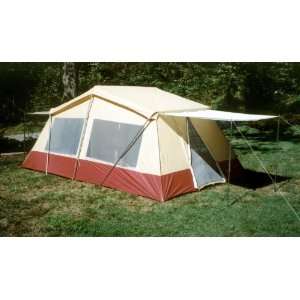 Trek Tents 8   10   person 10 x 16 3   room Cabin Tent Burgundy 