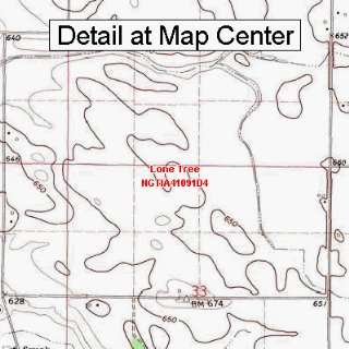  USGS Topographic Quadrangle Map   Lone Tree, Iowa (Folded 